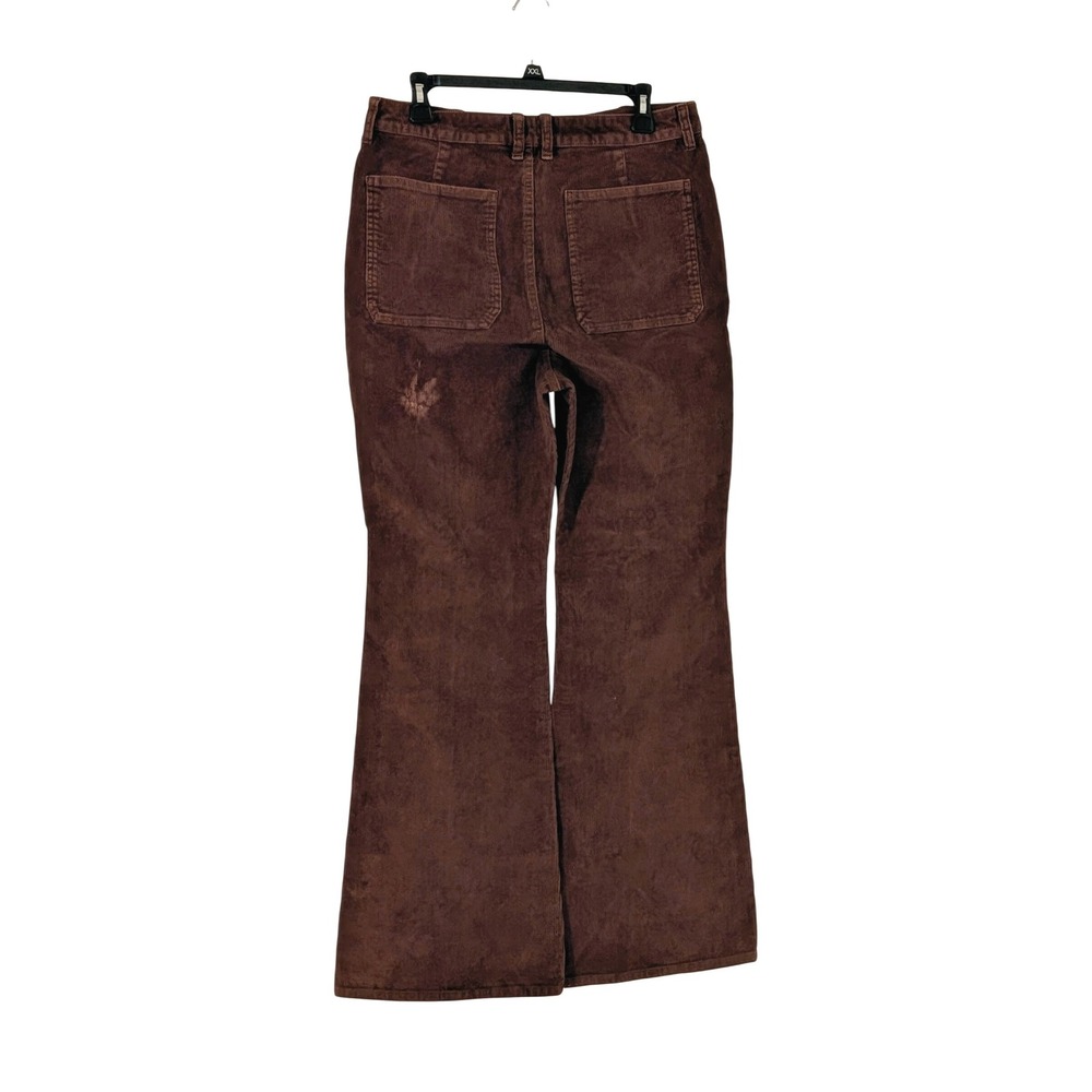 J.Crew Brown Corduroy Flare Leg Pants High Rise Womens Size 30 $158 NWT Flaw - Picture 5 of 11
